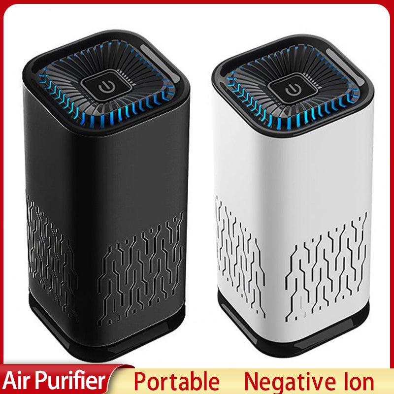 Car Air Purifier Portable Negative Ion Generator Remove Formaldehyde Dust Smoke Air Freshen Washer For Home Car - Health and Wellness Innovations
