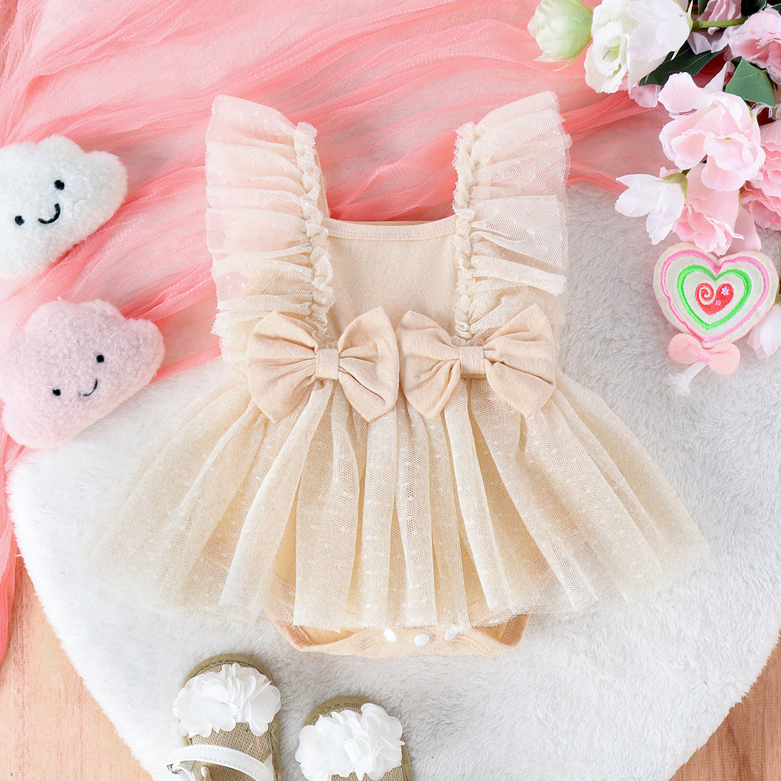 Jumpsuit Baby Net Skirt Princess Poris Dress Baby Skirt Baby Body Pants Jumpsuit - Health and Wellness Innovations