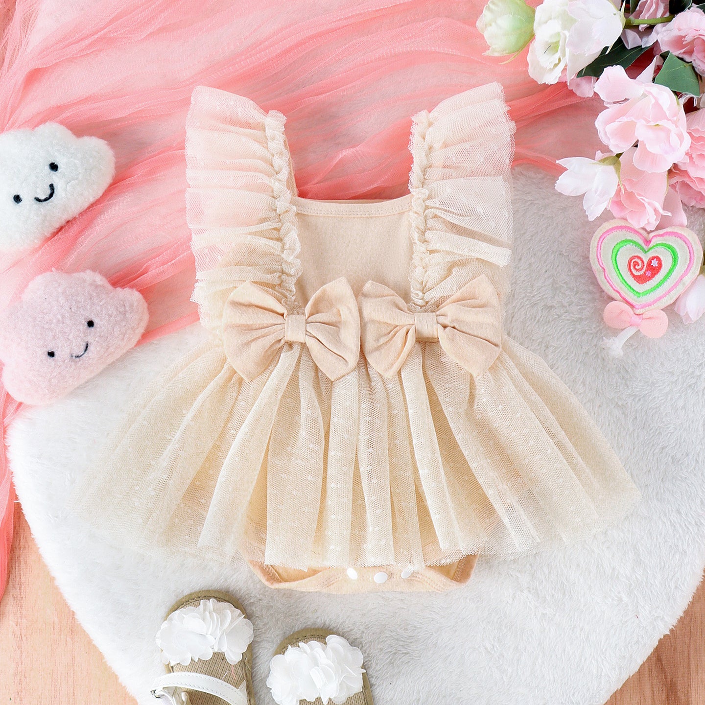 Jumpsuit Baby Net Skirt Princess Poris Dress Baby Skirt Baby Body Pants Jumpsuit - Health and Wellness Innovations