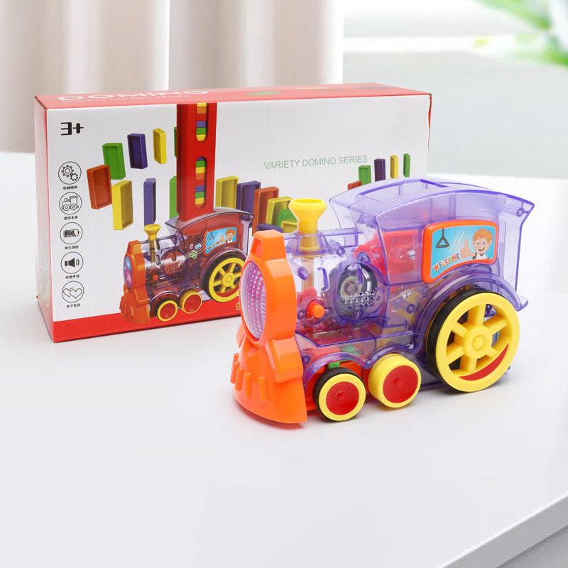 Domino Train Toys Baby Toys Car Puzzle Automatic Release Licensing Electric Building Blocks Train Toy - Health and Wellness Innovations