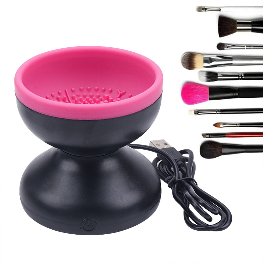Electric Makeup Brush Cleaner Machine Portable Automatic USB Cosmetic Brush Cleaner Tools For All Size Beauty Makeup Brushes Set - Health and Wellness Innovations