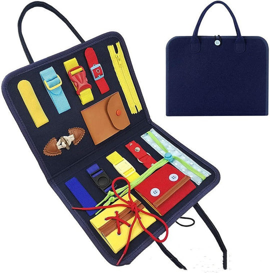 New Busy Book Children's Busy Board Dressing And Buttoning Learning Baby Early Education Preschool Sensory Learning Toy - Health and Wellness Innovations