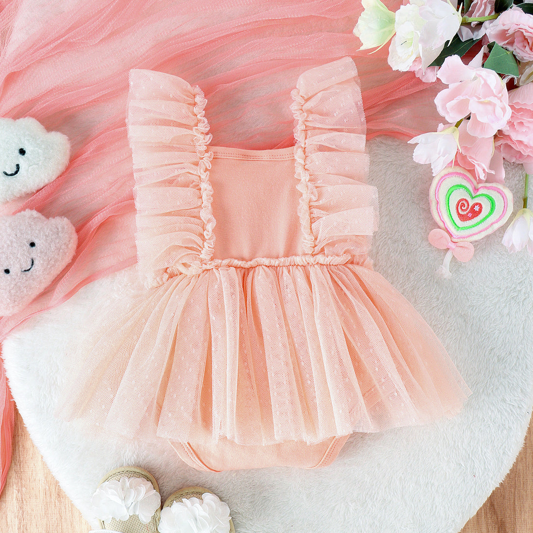 Jumpsuit Baby Net Skirt Princess Poris Dress Baby Skirt Baby Body Pants Jumpsuit - Health and Wellness Innovations