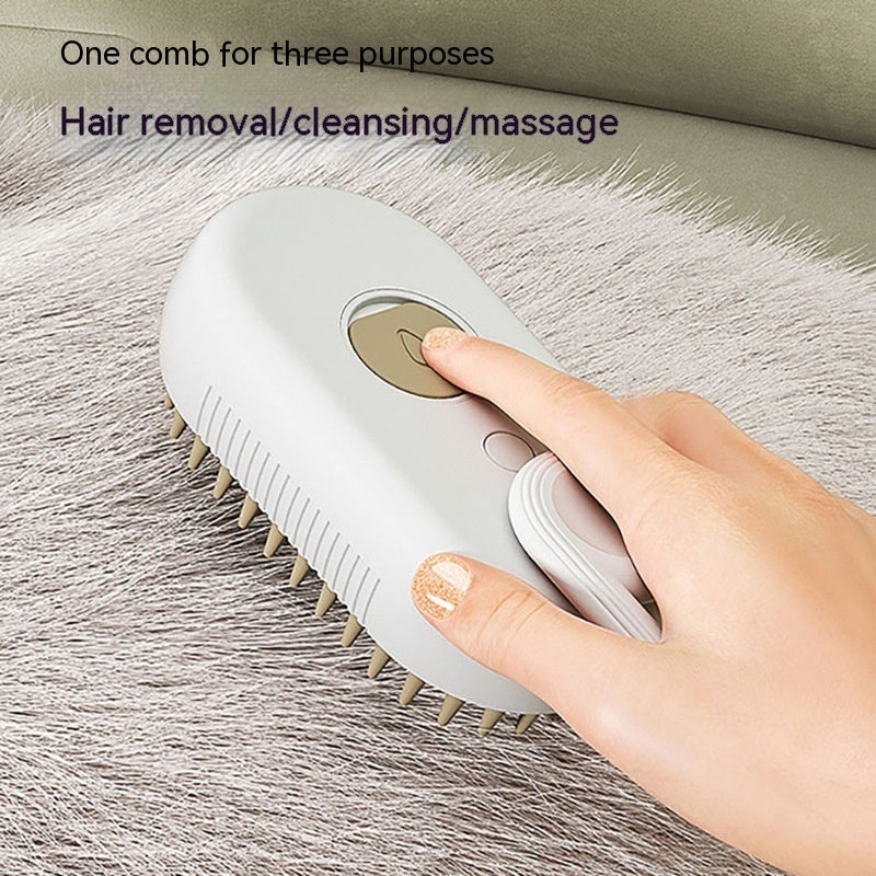 Cat Steam Brush Steamy Dog Brush 3 In 1 Electric Spray Cat Hair Brushes For Massage Pet Grooming Comb Hair Removal Combs Pet Products - Health and Wellness Innovations