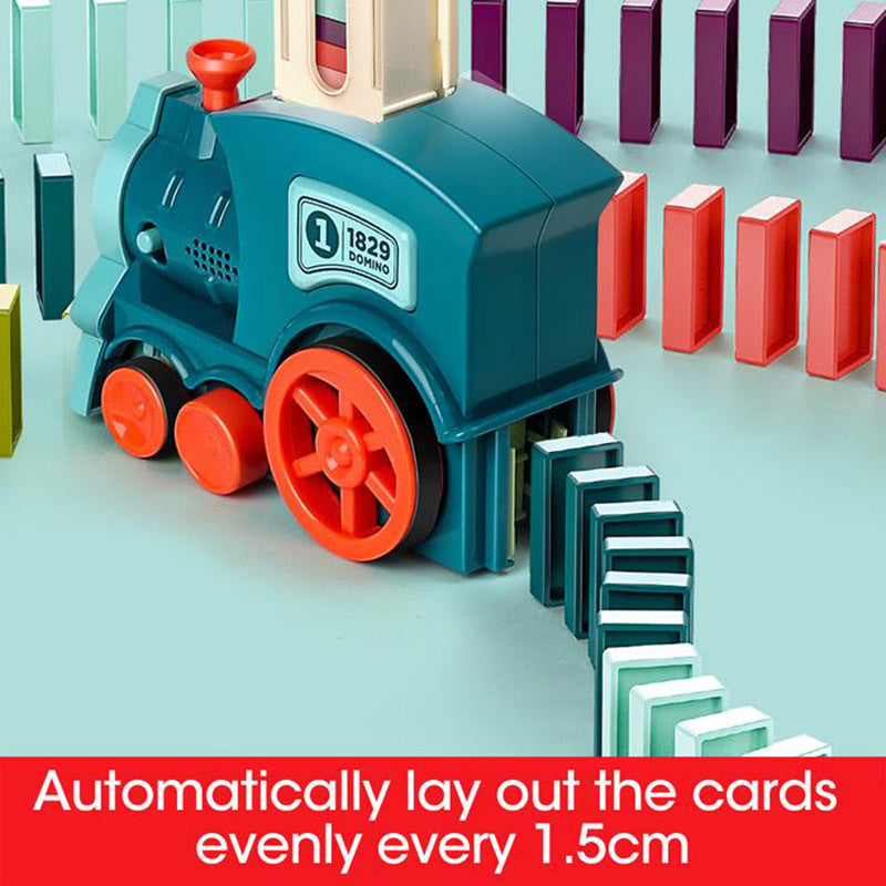 Domino Train Toys Baby Toys Car Puzzle Automatic Release Licensing Electric Building Blocks Train Toy - Health and Wellness Innovations