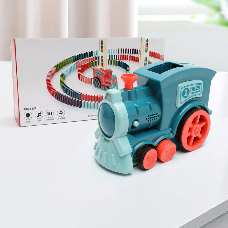 Domino Train Toys Baby Toys Car Puzzle Automatic Release Licensing Electric Building Blocks Train Toy - Health and Wellness Innovations