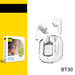 New Mini Transparent Wireless Bluetooth Headset Digital Display ENC Noise Reduction True Wireless Sports Music - Health and Wellness Innovations