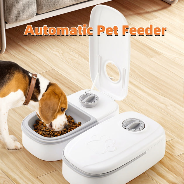 Automatic Pet Feeder Smart Food Dispenser For Cats Dogs Timer Stainless Steel Bowl Auto Dog Cat Pet Feeding Pets Supplies - Health and Wellness Innovations