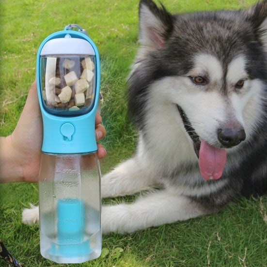 Portable Cat Dog Water Bottle Food Feeder Drinker Poop Dispenser 3 In 1 Leak-proof Multifunctional Dog Water Bottle Pet Products - Health and Wellness Innovations