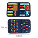 New Busy Book Children's Busy Board Dressing And Buttoning Learning Baby Early Education Preschool Sensory Learning Toy - Health and Wellness Innovations