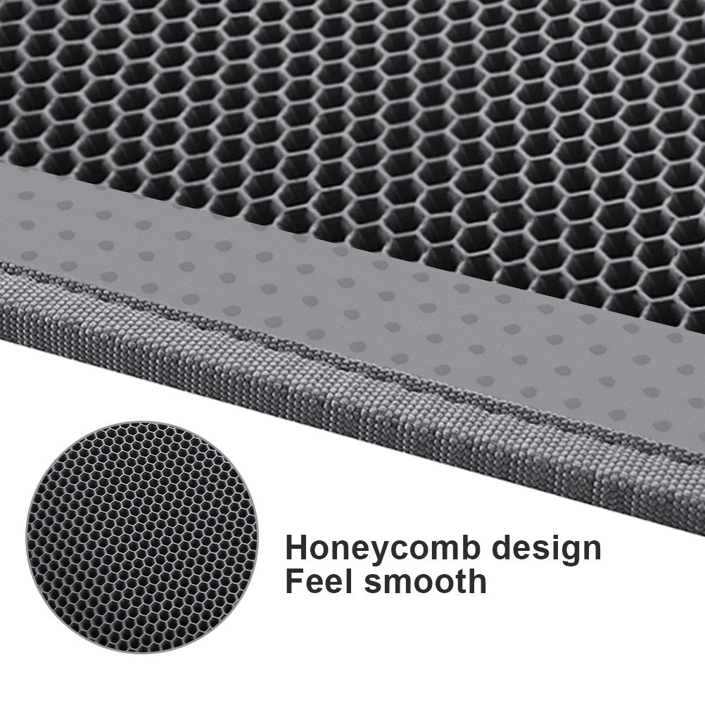 Kitty Cat Litter Mat Trapping Honeycomb Double Layer Design Waterproof Double Layer EVA Cat Litter Pad Waterproof Non-slip Sand Basin Filter Kitten Dog Washable Mattress - Health and Wellness Innovations
