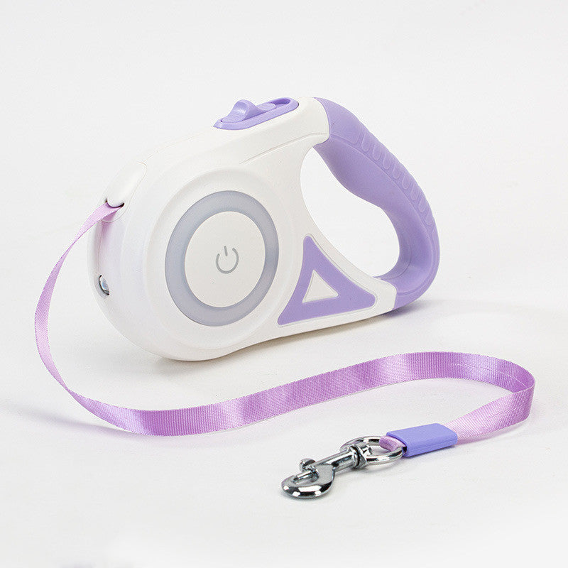 Dog Leash Retractable Leash And Dog Collar Spotlight Automatic Pet Dog Cat Traction Rope For Small Medium Dogs Pet Product - Health and Wellness Innovations
