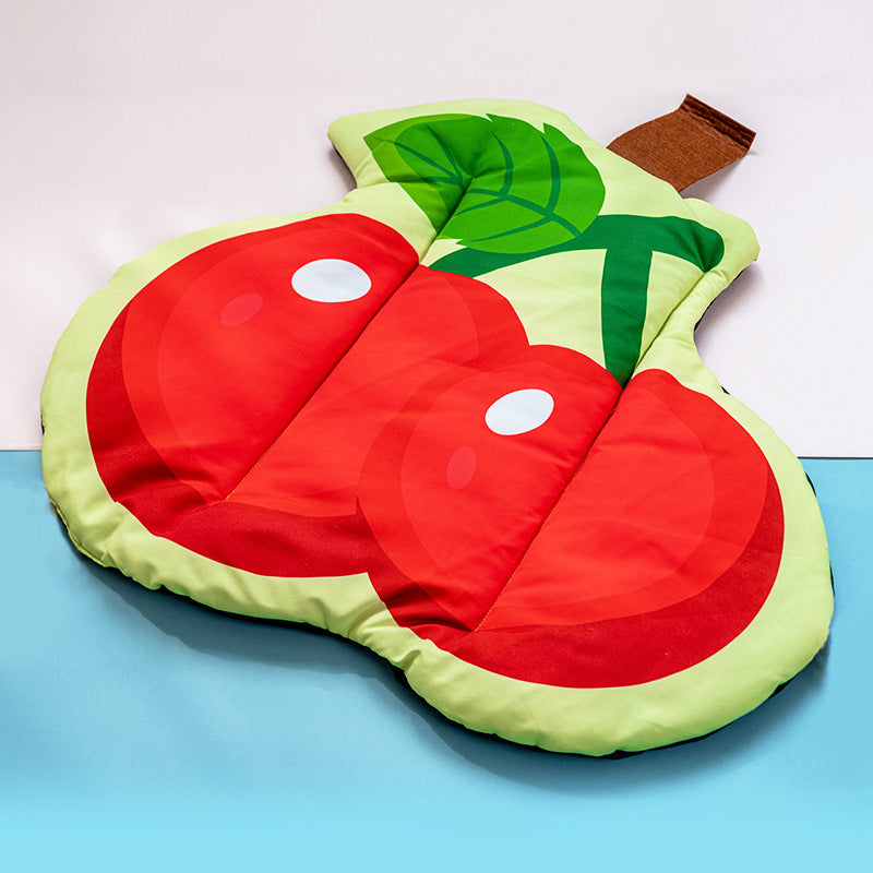 Dog Cooling Mat Pet Beds Cat Rug Ice Silk Pet Self Cooling Pad Blanket Summer Washable Oxford Farbric Cooling Down Summer Fruit - Health and Wellness Innovations