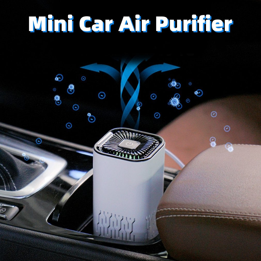 Car Air Purifier Portable Negative Ion Generator Remove Formaldehyde Dust Smoke Air Freshen Washer For Home Car - Health and Wellness Innovations