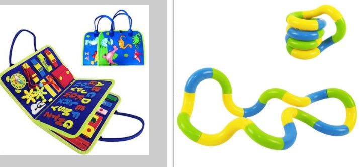 New Busy Book Children's Busy Board Dressing And Buttoning Learning Baby Early Education Preschool Sensory Learning Toy - Health and Wellness Innovations