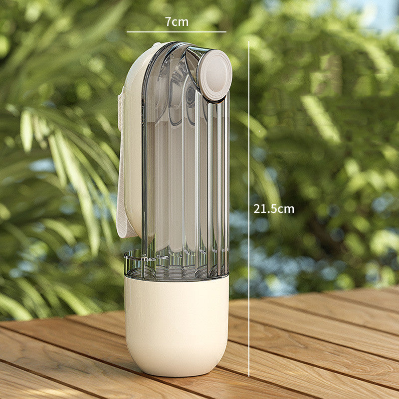 2 In 1 Pet Water Cup Segment Design Green Dog Walking Portable Drinking Cup Dog Feeding Supplies Pet Supplies Dog Walking Water Feeder Pets Products - Health and Wellness Innovations
