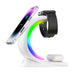 4 In 1 Magnetic Wireless Charger Fast Charging For Smart Phone Atmosphere Light Charging Station For Airpods Pro I-phone Watch - Health and Wellness Innovations