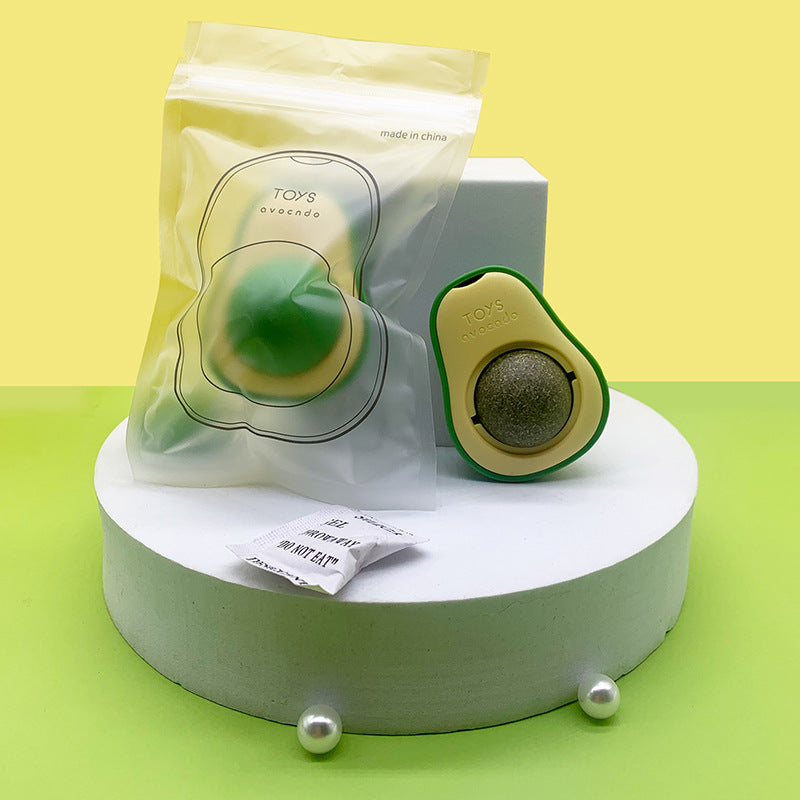 Avocado Cat Mint Multifunctional Catnip Toy 360 Rotating Self-healing Artifact Pet Supplies - Health and Wellness Innovations