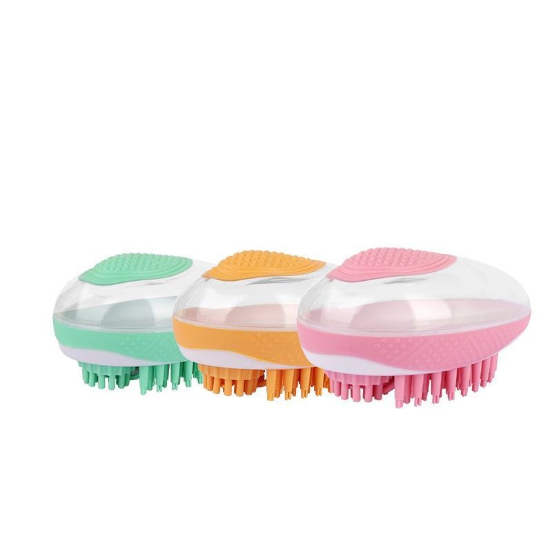 Dog Cat Bath Brush 2-in-1 Pet SPA Massage Comb Soft Silicone Pets Shower Hair Grooming Cmob Dog Cleaning Tool Pet Products - Health and Wellness Innovations