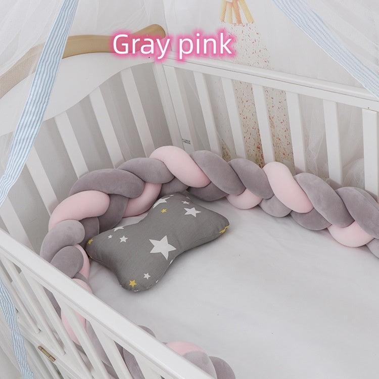 Baby Bumper Bed Braid Knot Pillow Cushion Bumper for Infant cuna Bebe lit Crib Protector Cot Bumper Room Decor - Health and Wellness Innovations