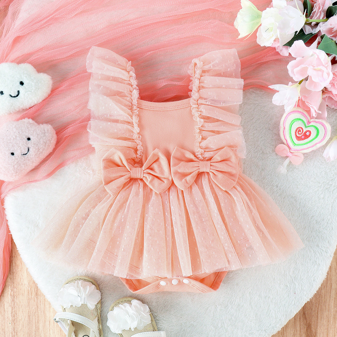 Jumpsuit Baby Net Skirt Princess Poris Dress Baby Skirt Baby Body Pants Jumpsuit - Health and Wellness Innovations