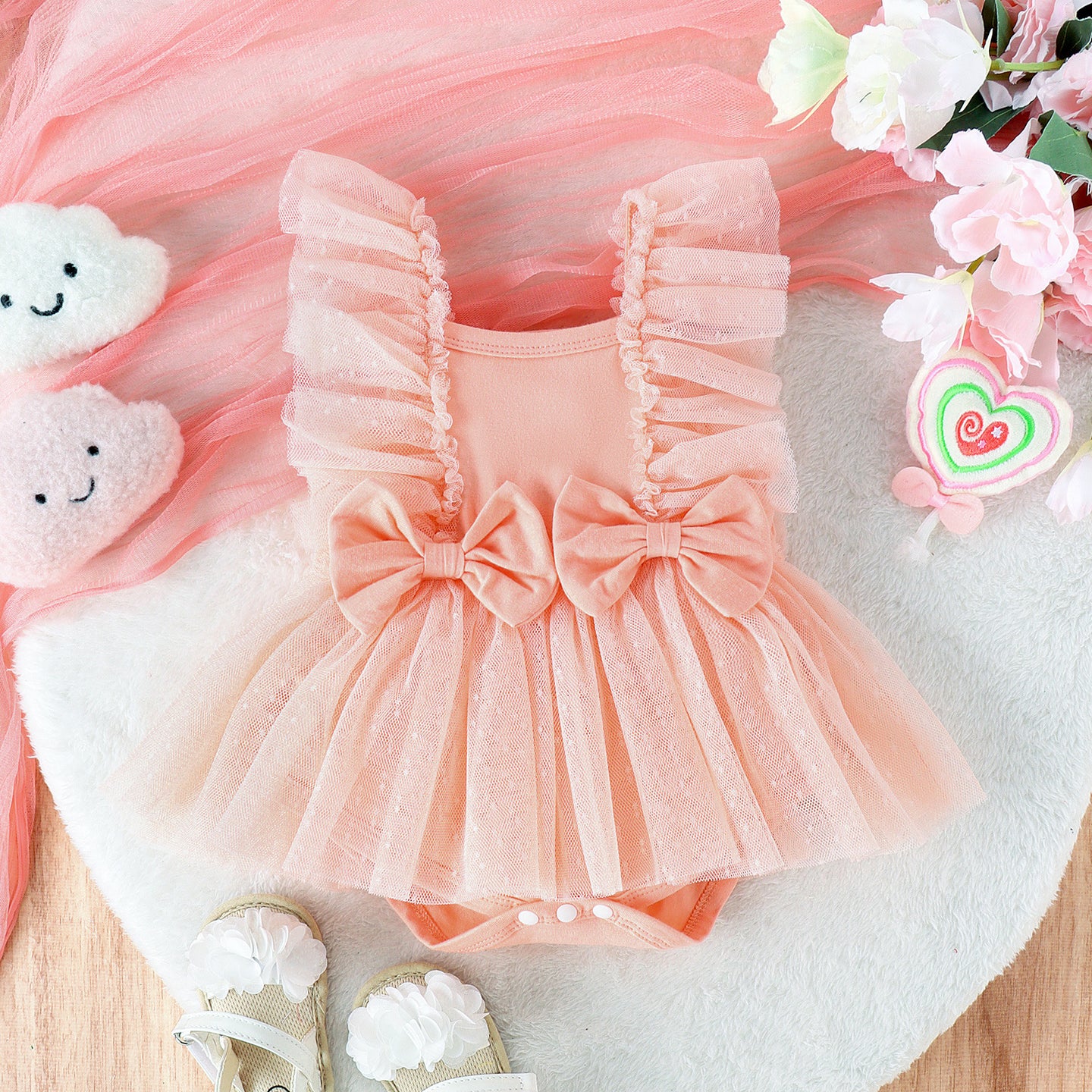 Jumpsuit Baby Net Skirt Princess Poris Dress Baby Skirt Baby Body Pants Jumpsuit - Health and Wellness Innovations
