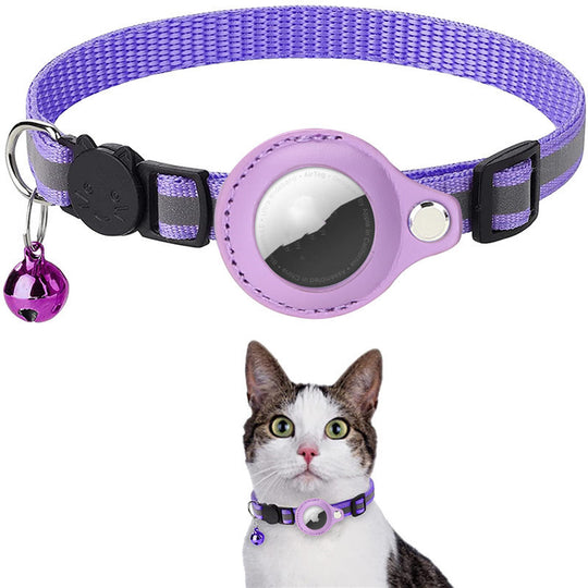 Reflective Collar Waterproof Holder Case For Airtag Air Tag Airtags Protective Cover Cat Dog Kitten Puppy Nylon Collar - Health and Wellness Innovations