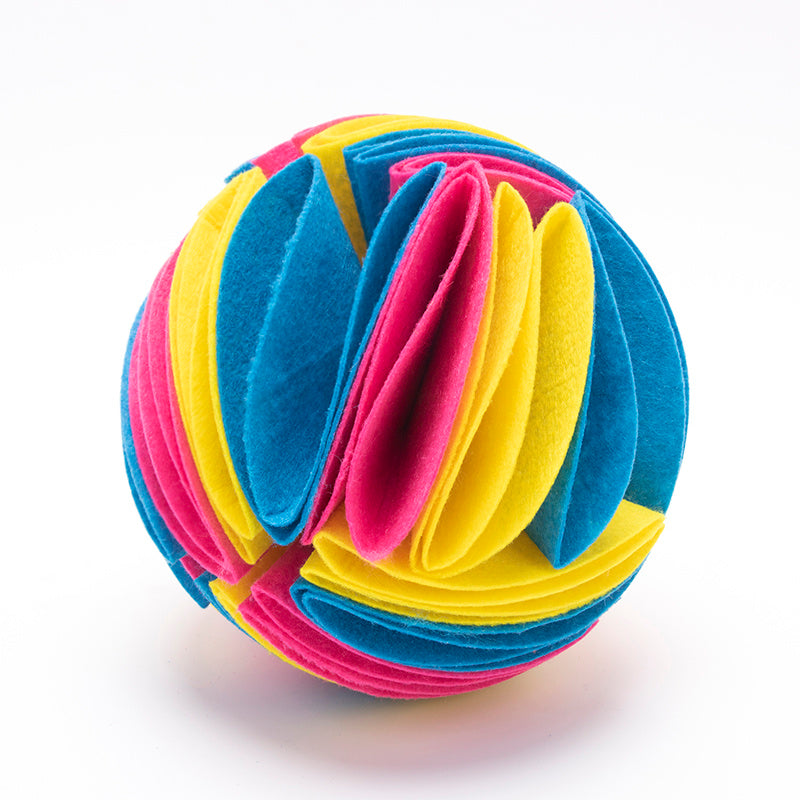 Foldable Dog Snuffle Ball Dog Training Toys Increase IQ Pet Cat Training Games Feeding Intelligence Toy - Health and Wellness Innovations